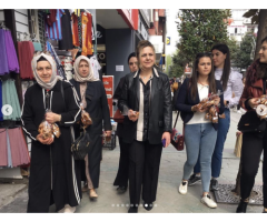 Çark Caddesi'nde Kandil Simidi Dağıttık