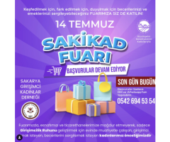 SAKİKAD FUARI DUYURU!